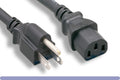 POWER CORD, NEMA5-15P/IEC320 C13, SJT,16AWG, 13A, 125V